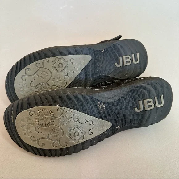 JBU floral flower black mark Jane shoes, 9.5. - Picture 3 of 4
